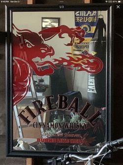 Fireball Cinnamon Whisky Bar Mirror
