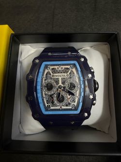 Invicta Racing Night Fall - Nitro Gen Men's Watch 43mm, Dark Blue, Grey (69707)