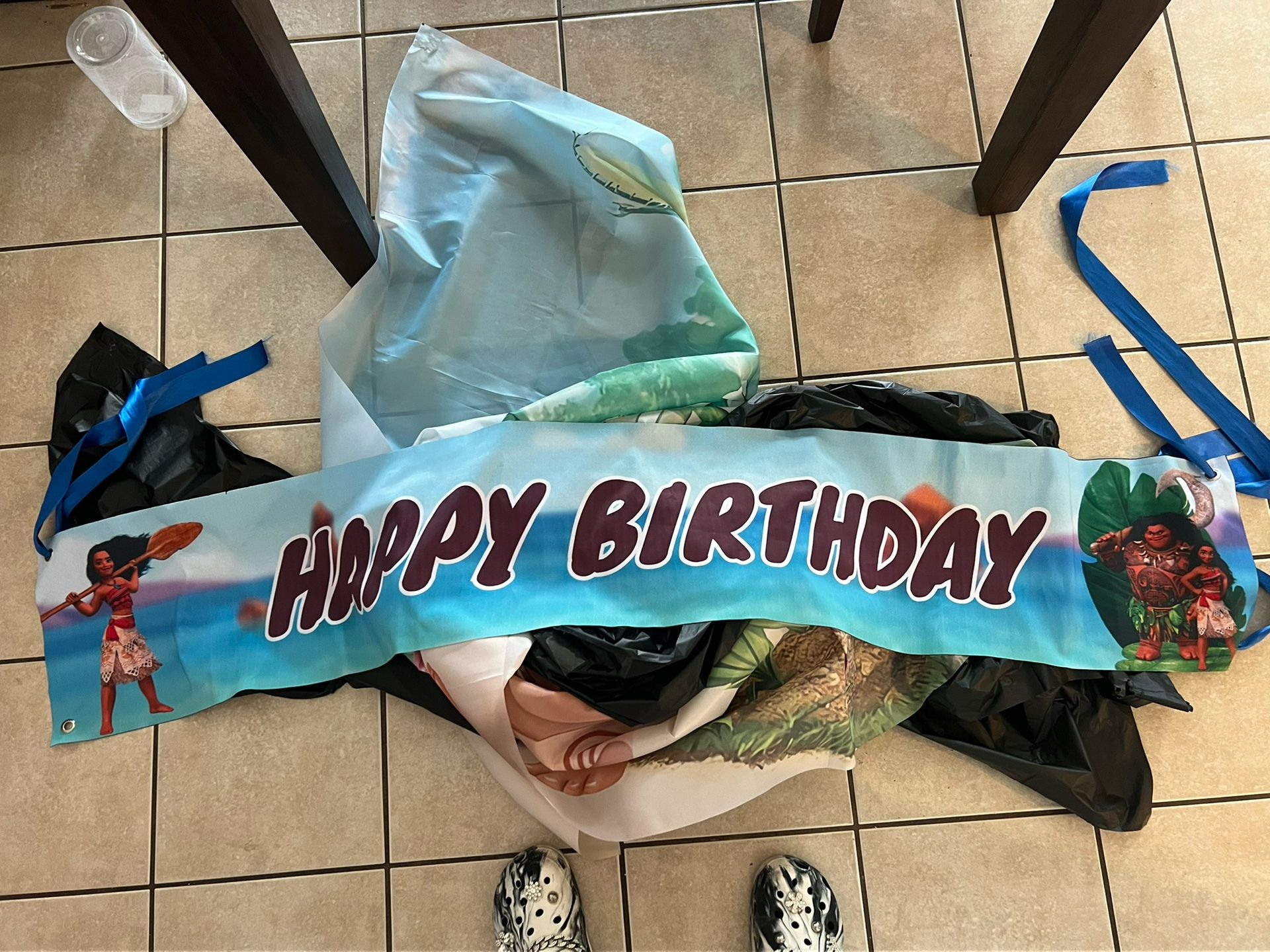 Moana Theme Happy Birthday Banners