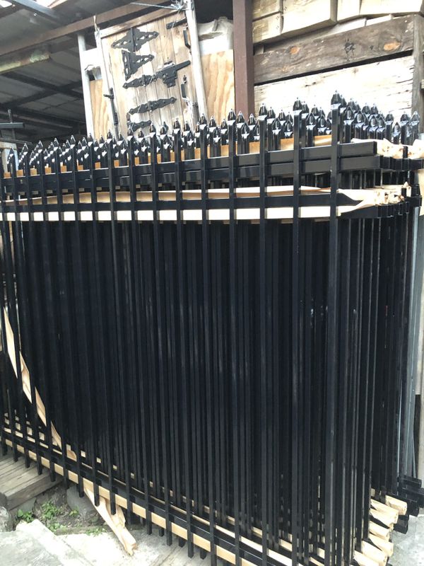 Iron fence panels/ 6x8/ powder coated for Sale in Houston, TX OfferUp