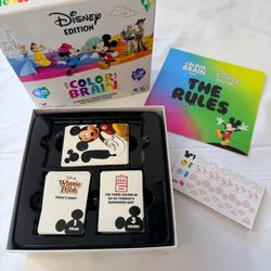 Color Brain Board Game Disney Edition - Family Trivia Card Game Night NEW