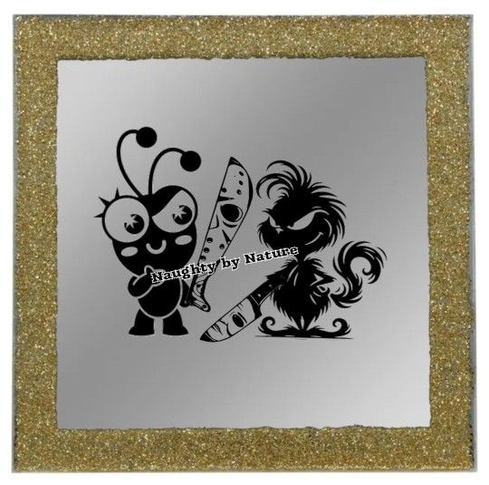 Cricut And Grinch Mirror 