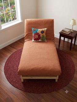 VERSATILE – Sendai Tri-Fold Futon Twin (Solid Mahogany + Mattress)