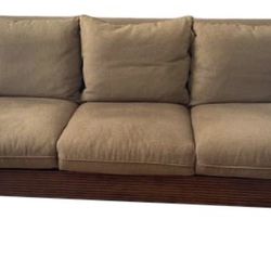 Cate & Barrel sofa + armchair 