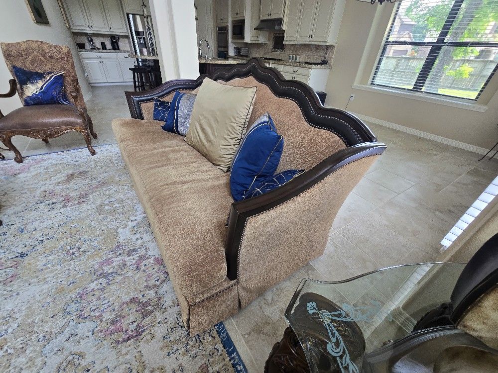 2 Piece Sofa Set Star Furniture Vintage Style