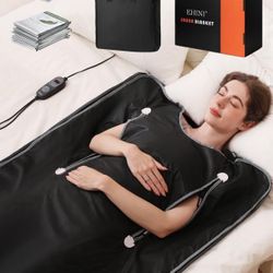 Infrared Sauna Blanket-Sauna Blanket for Home Use, Portable Design for Relaxation and Detoxification Highest 176℉, 20-60 Minutes Timer, 6 ft x 2.65 ft