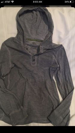 BOYS SIZE LARGE HOODED LONG SLEEVE SHIRT
