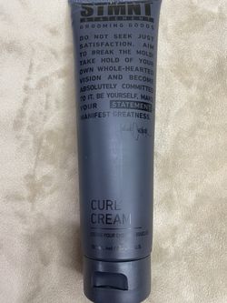 STMNT Grooming Goods Curl Cream, 5.07 oz | Enhances Curls | Texture Without Crispiness