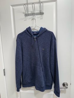 Blue heathered Vineyard Vines full-zip hoodie size medium