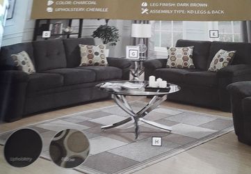 2pc Sofa Loveseat Combo