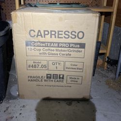 Stores Beans, Grinds Fresh Coffee. On Amazon For $199.  Never Used, Original Packing. For Sale $100. 