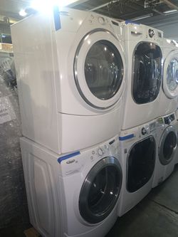 Whirlpool front load washer and electric dryer set working perfectly with 4 months warranty