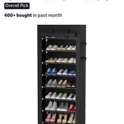 9 Tier Shoe Rack With Wheels