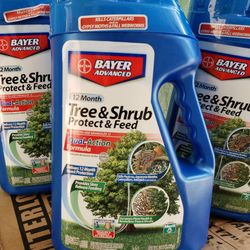 3 (Bayer Advanced) Tree & Shrub, Protect & Feed 4lbs