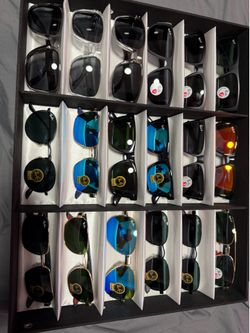 Oakley and ray bans.
