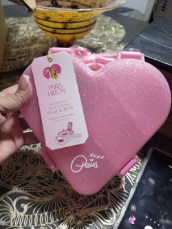 Paris Hilton snack box with strap