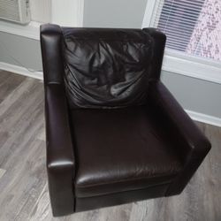 Faux Leather Chair 