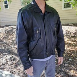 Men's Leather Motorcycle Jacket #4