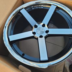 20"new Staggerd Stance SC5 Wheels & New Tires For NISSAN 370z 