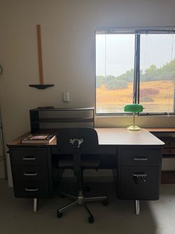 Desk with chair