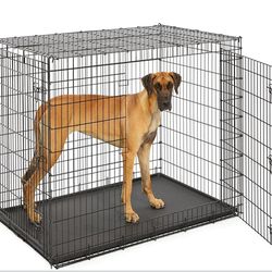 MidWest Homes for Pets Solutions Series XXL Double Door 54-Inch Dog Crate for Largest Breeds
