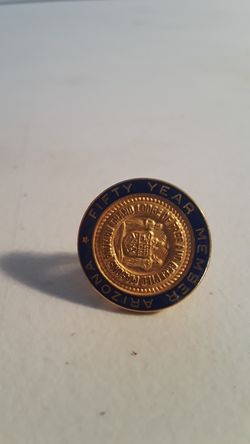 FREE MASONS GRAND LODGE 50 YEAR MEMBER LAPEL PIN