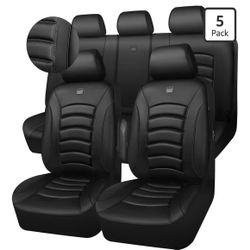 Brand New In The Box Black Leather Seat Covers