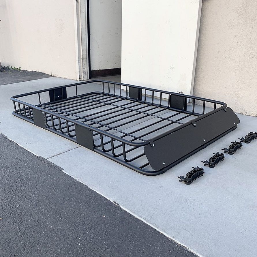 New) $145 Universal Roof Rack Cargo Basket 64x39x6” Max 150Lbs 