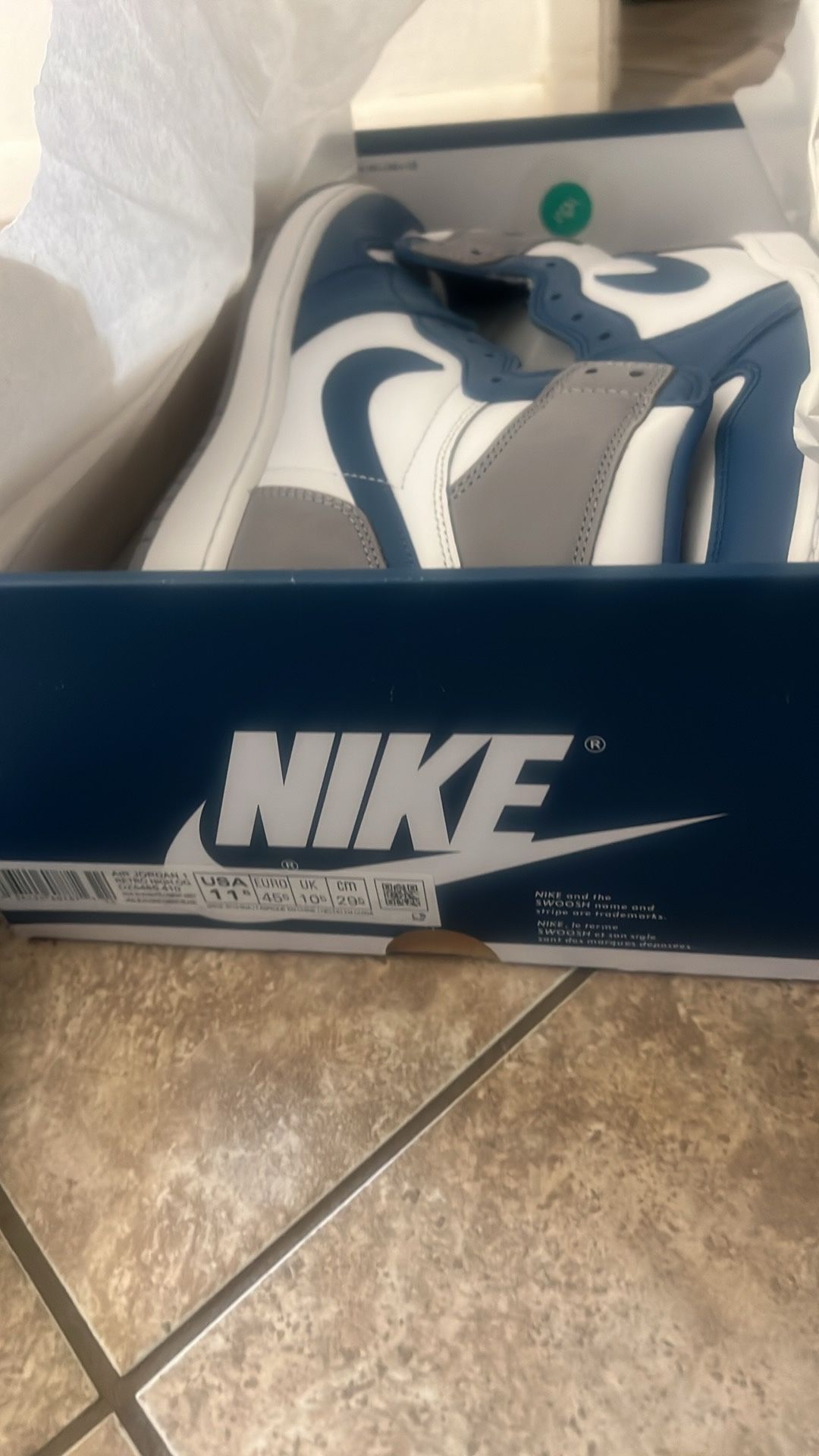 Jordan 1 ( Tru blue) 