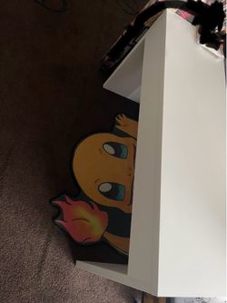Desk, mirror