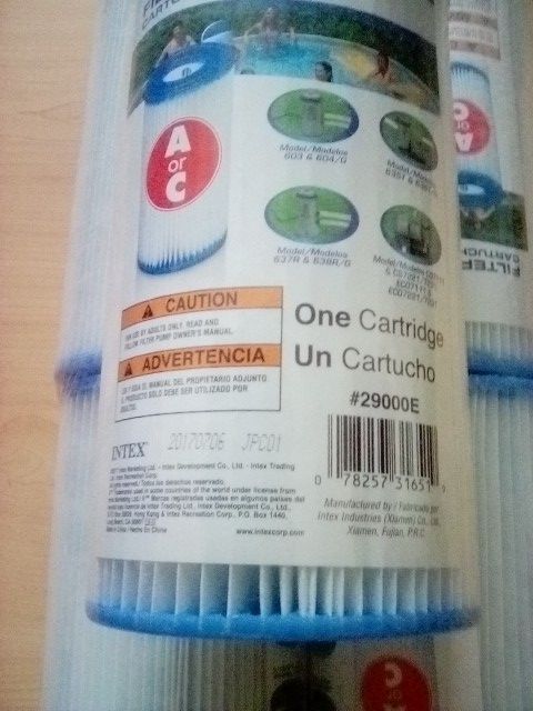 Lot Of 5 2900E Intex Pool Filter Cartridges