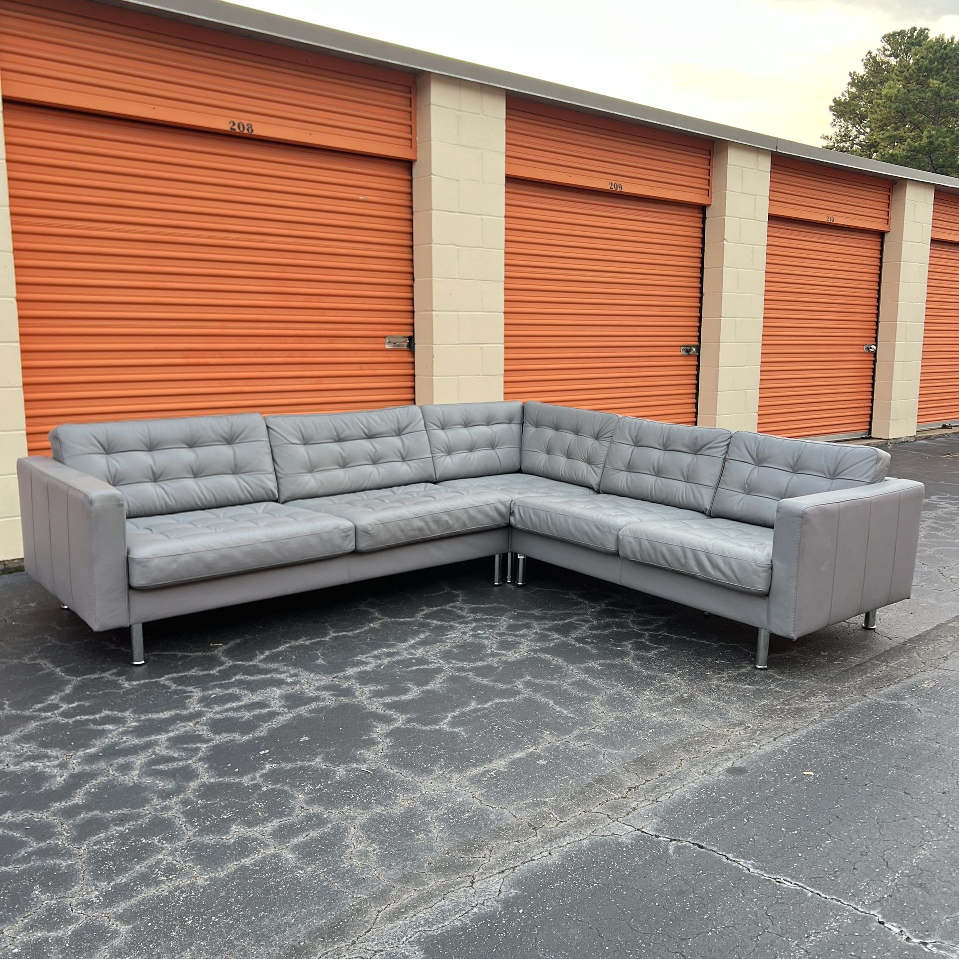 Free Delivery - IKEA MORABO Leather Sectional Couch
