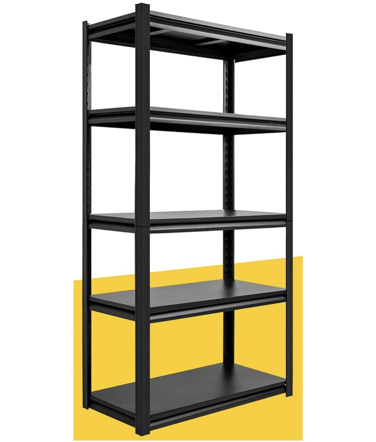 RAYBEE 72" H Heavy Duty 5 Tier Adjustable Shelf Unit