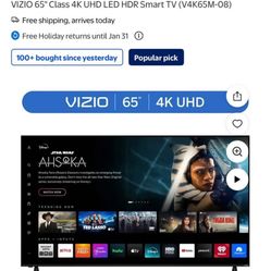 65” VIZIO SMART TV