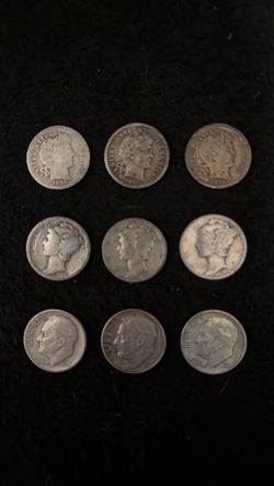 Coin Collection Silver Dimes