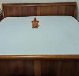 King Size Wooden sleigh Bed Frame