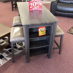 💥HUGE Blowout Furniture Sale!💥 Brand New Pub Table W/ 4 Stools! $50 Down Takes It Home Today! 