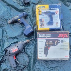 2 DRILLS - 1 BATTERY & 1 ELECTRIC