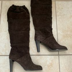 Coach Chestnut Suede Boots