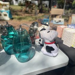 Dog Cookie Jars And Light Fixtures 