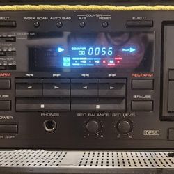 Kenwood Kx-w8010 Dual Cassette Deck Tape Recorder