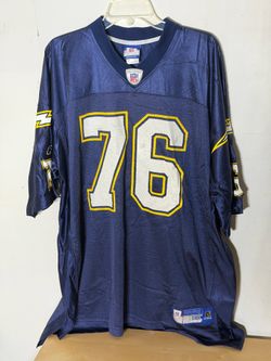 Reebok NFL Equipment San Diego Chargers Jamal Williams #76 Blue Jersey 2XL