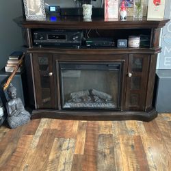 Electric Fireplace And Entertainment Equipment & Storage 
