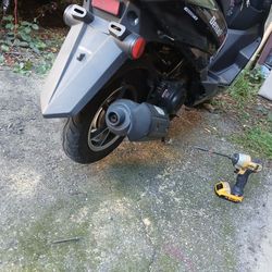 Moped Mudflap License Plate Holder