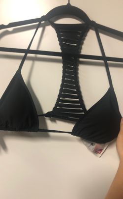 RVCA black bathing suit top