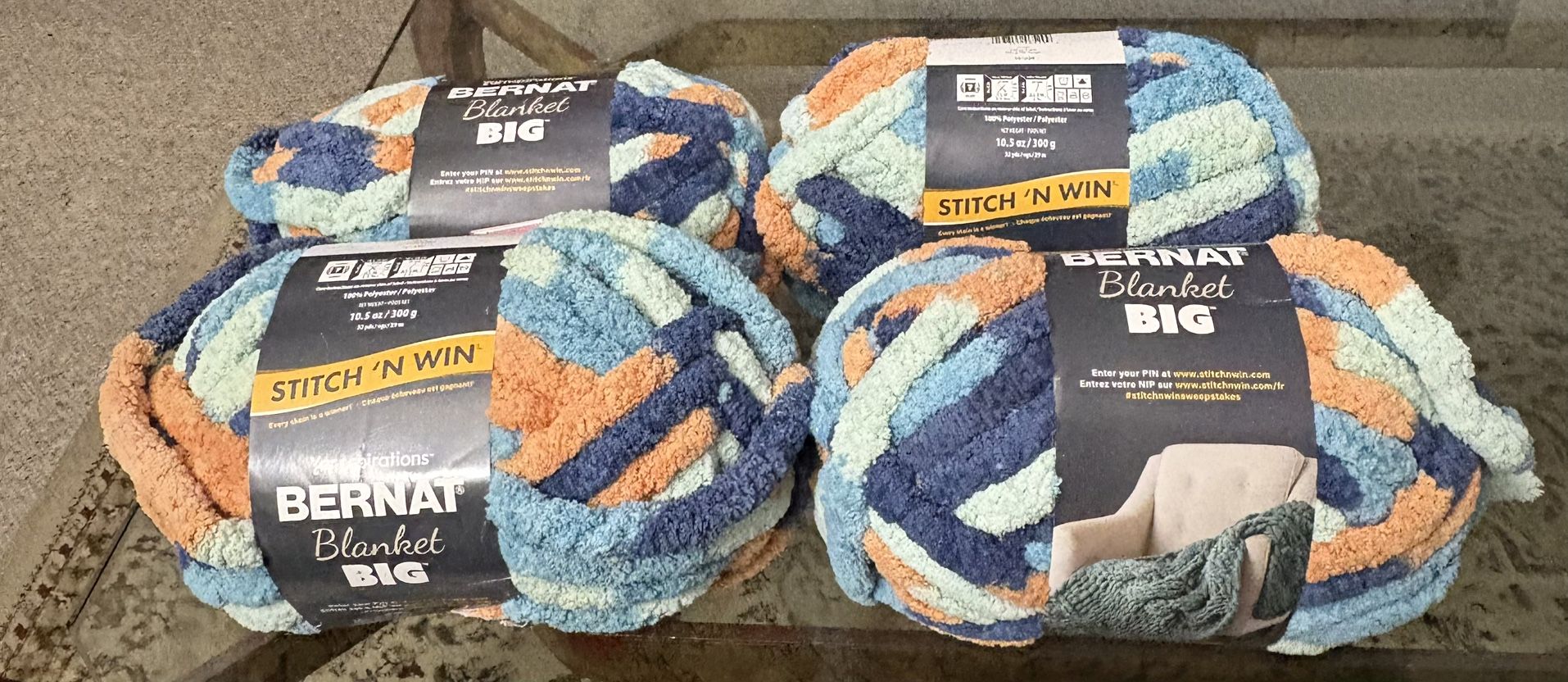 Set Of 4 Yarnspirations blankets