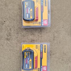 Two Brand New Dewalt 60v Flex Volt Batteries 4 Sale...