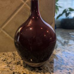 vintage IKEA Salong ruby red glass vase