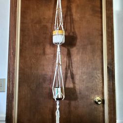 Double Macrame Plant Holder 