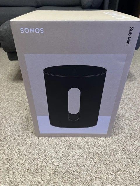 Sonos Sub Mini Black Wireless Subwoofer Brand New Factory Sealed